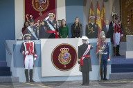 Felipe, Letizia, Leonor und Sofia beim spanischen Nationalfeiertag in Madrid