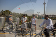 Tehranis, avid cell phone users