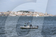 Navigation On The Tejo River In Lisbon.