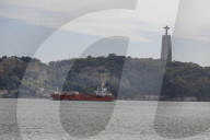 Navigation On The Tejo River In Lisbon.