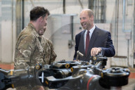 Prince William &  Crown Prince Hussein of Jordan at RAF Benson