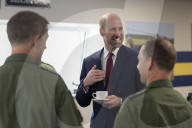 Prince William &  Crown Prince Hussein of Jordan at RAF Benson