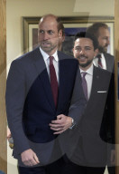 Prince William &  Crown Prince Hussein of Jordan at RAF Benson