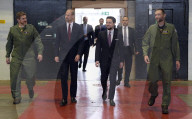 Prince William &  Crown Prince Hussein of Jordan at RAF Benson