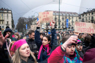 Demonstrations Against Violence On Women In Turin