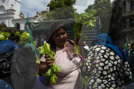 The Union Of Land Workers (UTT) Handed Out Vegetables In Plaza De Mayo To Combat Hunger And Unemployment In Argentina.