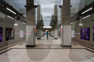 Bockenheimer Warte Subway Station In Frankfurt