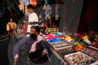 Shoppers Visit Kathmandu Markets Ahead Of Tihar Festival