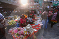Shoppers Visit Kathmandu Markets Ahead Of Tihar Festival