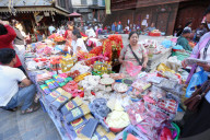 Shoppers Visit Kathmandu Markets Ahead Of Tihar Festival