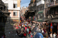 Shoppers Visit Kathmandu Markets Ahead Of Tihar Festival