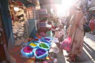 Shoppers Visit Kathmandu Markets Ahead Of Tihar Festival