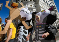 Protest Against Donald Trump In Orlando