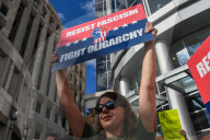 Protest Against Donald Trump In Orlando