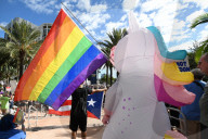 Protest Against Donald Trump In Orlando