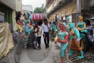 Kali Puja Festival Preparation In Kolkata, India
