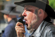 No Tyrants - No Kings Protest Against President Donald Trump In Downtown Toronto, Canada, On October 18, 2025.