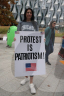 No Kings Protest American Embassy London