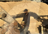 Gazans searching for bodies of Israeli hostages