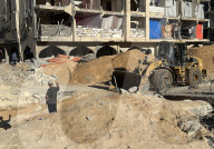 Gazans searching for bodies of Israeli hostages