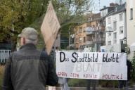 Protest Against Merz's StadtBild Speech Regarding Immigrants In Kredfeld