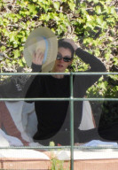 PREMIUM EXCLUSIVE: *PREMIUM-EXCLUSIVE* *MUST CALL FOR FEES*?It's Family Time for the American actress Anne Hathaway relaxing after filming 'The Devil Wears Prada 2' out in Portofino.