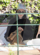PREMIUM EXCLUSIVE: *PREMIUM-EXCLUSIVE* *MUST CALL FOR FEES*?It's Family Time for the American actress Anne Hathaway relaxing after filming 'The Devil Wears Prada 2' out in Portofino.