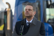 Polish Interior Minister Holds Press Briefing With Warsaw's Mayor Rafal Trzaskowski.