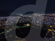A Drone View Of The Brightly Lit Cityscape In Kathmandu, Nepal