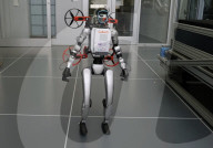 Drone launching robot