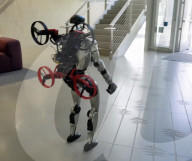 Drone launching robot