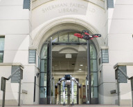 Drone launching robot