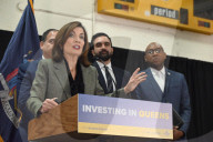 NY governor Hochul and NYC mayoral candidate Zohran Mamdani