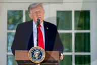 Trump Hosts A Rose Garden Club Lunch For GOP US Senators