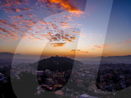 Sunrise Over The City Of Kathmandu, Nepal