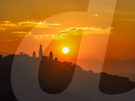 Sunrise Over The City Of Kathmandu, Nepal