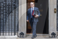 Prime Minister Kier Starmer Leaving For PMQs