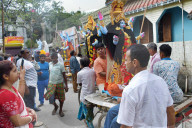 Goddess Kali worshiped at Diwali