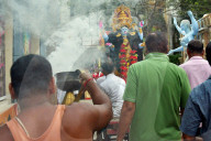 Goddess Kali worshiped at Diwali