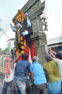 Goddess Kali worshiped at Diwali