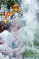 Goddess Kali worshiped at Diwali