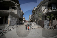 Gaza destroyed homes north of Gaza City