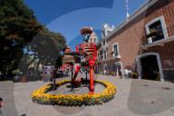 Monumental Cardboard Catrinas Exhibition For Dia De Muertos Celebrations