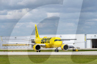 Spirit Airlines Plane Landing At FLL