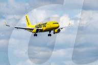 Spirit Airlines Plane Landing At FLL