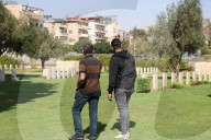 Graves Of World War Soldiers At The British War Cemetery In Damascus, Syria