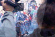 Protest Against The Presence Of Foreign Minister Antonio Tajani And Minister Bernini