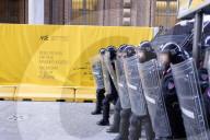 Protest Against The Presence Of Foreign Minister Antonio Tajani And Minister Bernini