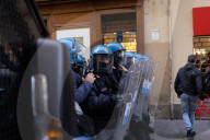 Protest Against The Presence Of Foreign Minister Antonio Tajani And Minister Bernini