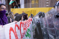 Protest Against The Presence Of Foreign Minister Antonio Tajani And Minister Bernini